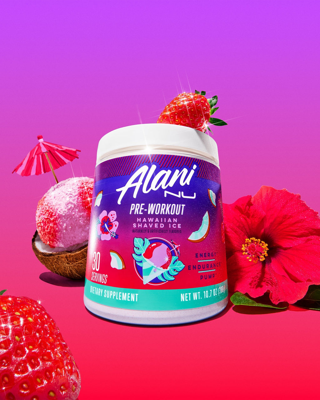 Energy Drink & Pre-Workout - Hawaiian Shaved Ice